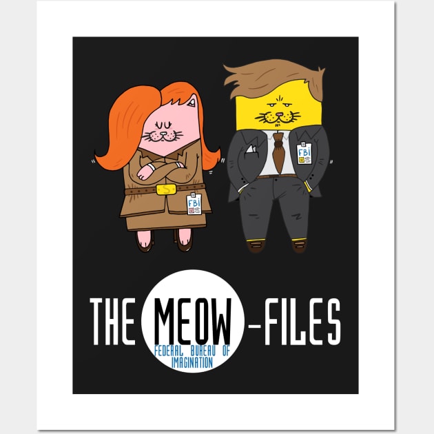 The Meow-Files Wall Art by adrianserghie